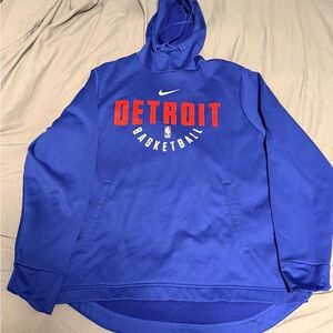 Nike NBA Detroit Basketball Blue Hoodie